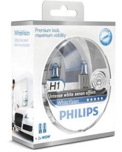 Philips H1 Globe Set - Intense White Xenon Effect