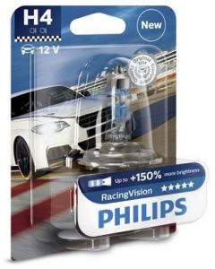 Philips H4 Globe - +150% Racing Vision