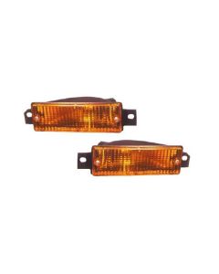 E30 Bumper Lamp Set - Amber (DEPO)