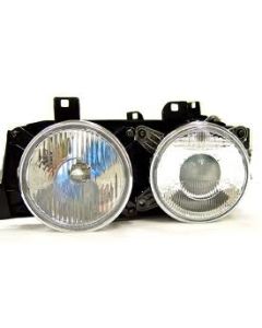 E30 HEADLAMP - RIGHT - PLASTIC BUMPER (SMILEY)