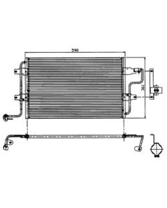 Golf4/Jetta4/A3-1 Air Condensor 1998-2003