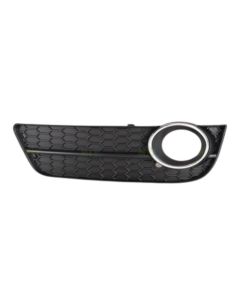 A5 Bumper Grill+ Fog Lamp Hole Left Chrome Rim Early Model 2008-2012 