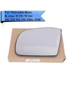 Mercedes W164 Door Mirror Glass + Heater Sensor Left Side 2005-2008 Pre Facelift