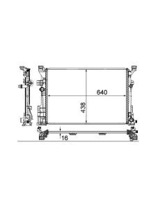 W176 / W246 Radiator 2012+ (M270 / OM651 Engine)