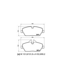 Mini Cooper Front Brake Pads Clubman/Roadster 2007-