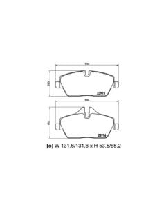 Mini Cooper Front Brake Pads Clubman/Roadster 2007-