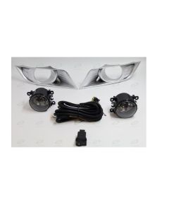 Ford Ranger Fog Lamp, Assembly+Bumper Grille, Round, L+R+Cable & Switch & Relay Mid Model, 2015-2019