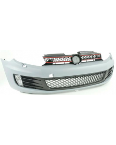 Golf 6 GTI Front Bumper Primed+Washer hole+Fog Lamp Hole Complete 2009-2012 