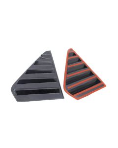 Golf 1 Gloss Black Side Window Louvers