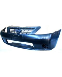 Nissan NP200 Front Bumper Without Fog Lamp Hole Plain, Base 2008-