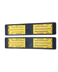 Number Plate Holder Yellow Set of 2 (plus screws)
