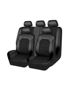 Car Seat Cover Set 9 Piece Universal Black