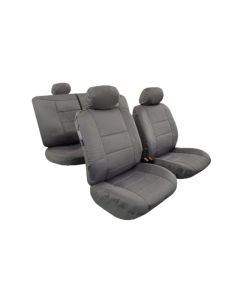 Car Seat Cover Set 9 Piece Universal Grey