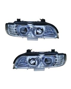 E39 EVO HEADLAMP SET CHROME 