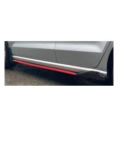 Universal  side skirts Red Trim (Pair)