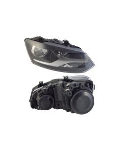 Polo 6 Headlamp Double Beam Electric RHS 2010-2014