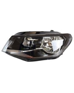 Caddy Head Lamp, Halogen, Black - Left - Van / Crewbus 2016-2021