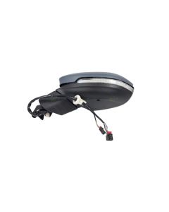 VW Golf 8 Door Mirror+Blind Spot Detection+LED+Puddle Lamp+Memory+Heat+Auto Fold Electric, 13 Pin Primed GTI LEFT E-Marked 2021-