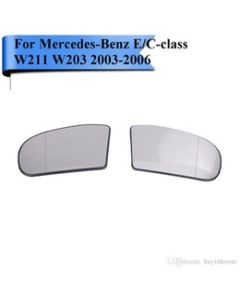 Mercedes W203 Door Mirror Glass SET 2000-2006  With Heater Function ( Also Fits W211 E-Class )